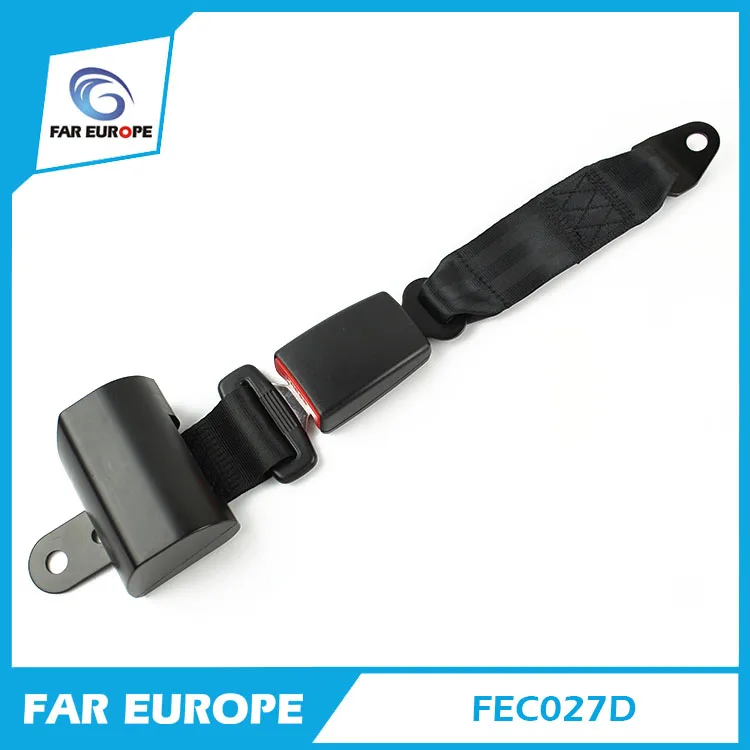 Buy 1400MM Length Black Polyester bing Two Point Retractor Safety Belt Car