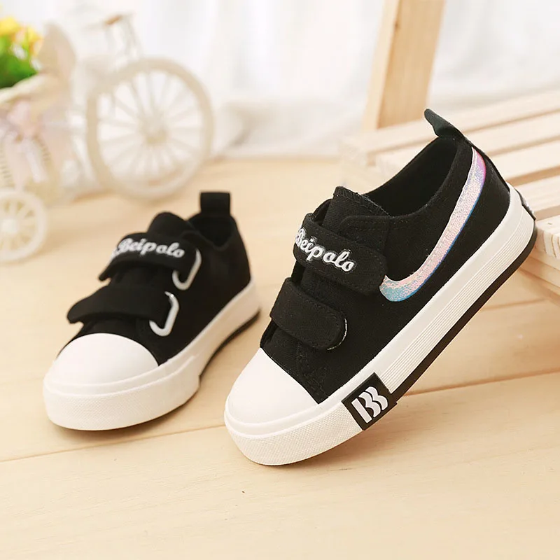 

High quality Canvas Cool children sneakers solid color new brand boy girls kids shoes hot sales breathable children casual shoes