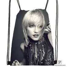 Custom madonna- @02 Drawstring Backpack Bag Cute Daypack Kids Satchel (Black Back) 31x40cm#180611-03-106