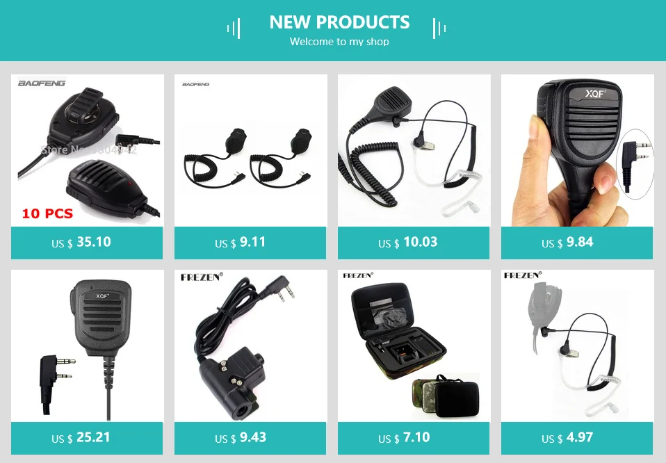 2-PCS микрофон BAOFENG ручной микрофон для Kenwood BAOFENG UV-5R BF-888S UV-3R+ Walkie Talkie Радио