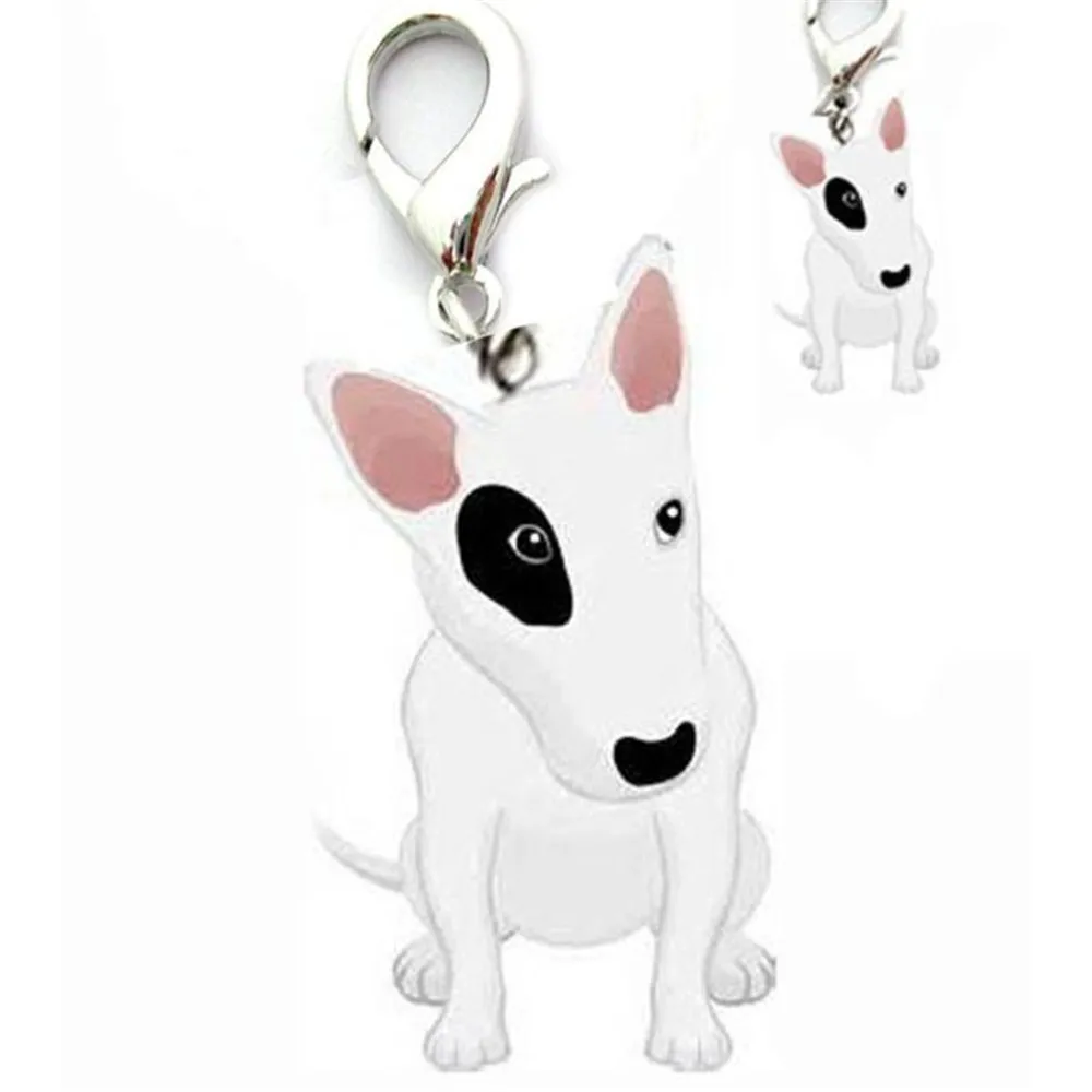 

2017 Bull Terrier Dog Tag Disc Disk Pet ID Enamel Accessories Metal Collar Necklace Pendant 30% OFF
