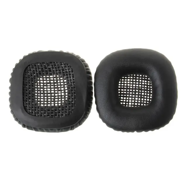 1Pair Replacement Leather Sponge Ear Pads Earmuffs Cushion Protector ...