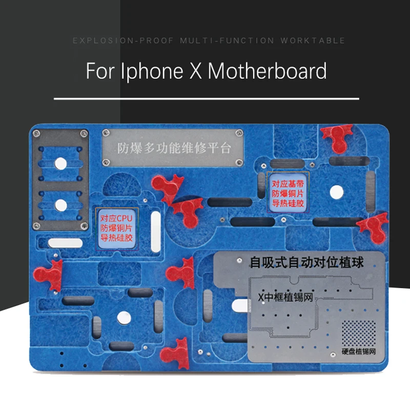 

Newest Circuit Board PCB Holder Jig Fixture Work Station for iPhone X Motherboard A11 CPU Chip Repair Tools