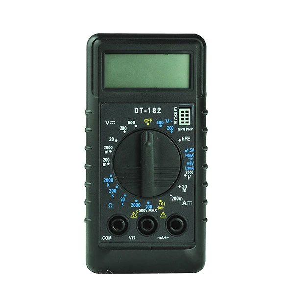 DT830D AC//DC Mini Digital Pantalla LCD Mult/ímetro Zumbador Volt/ímetro Amper/ímetro Ohm/ímetro Probador de Medidor