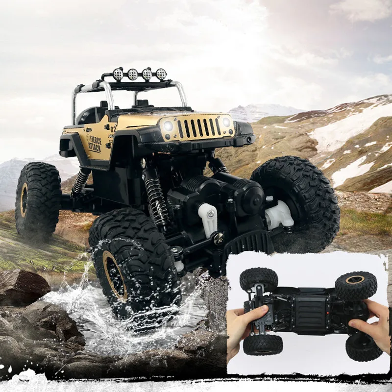 2,4G Радиоуправляемый автомобиль, высокая скорость, Электрический 4CH Hummer Rock Crawlers, гоночный автомобиль, внедорожные транспортные средства, багги, игрушечный светильник, подарок для мальчиков