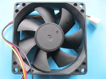 

6 Pcs Brushless DC Cooling Fan 12V 8025S 7 Blades 80x80x25mm 3pin Sleeve-bearing