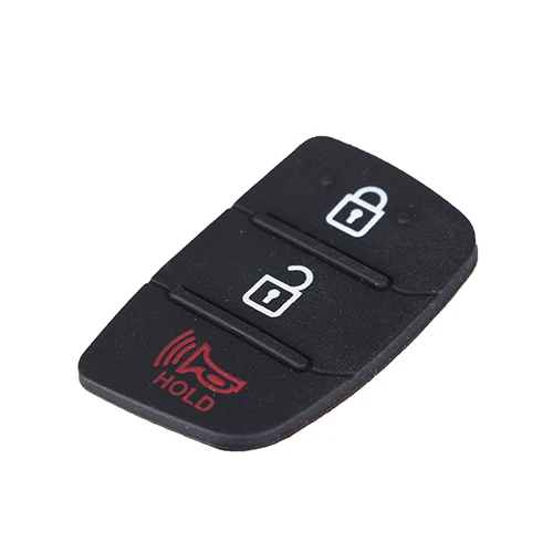 Dandkey 3 4 кнопки для hyundai I30 i35 iX20 Solaris Verna Kia RIO K2 K5 Sportage силиконовый чехол для ключа автомобиля резиновая кнопка - Количество кнопок: 2 plus 1 Buttons
