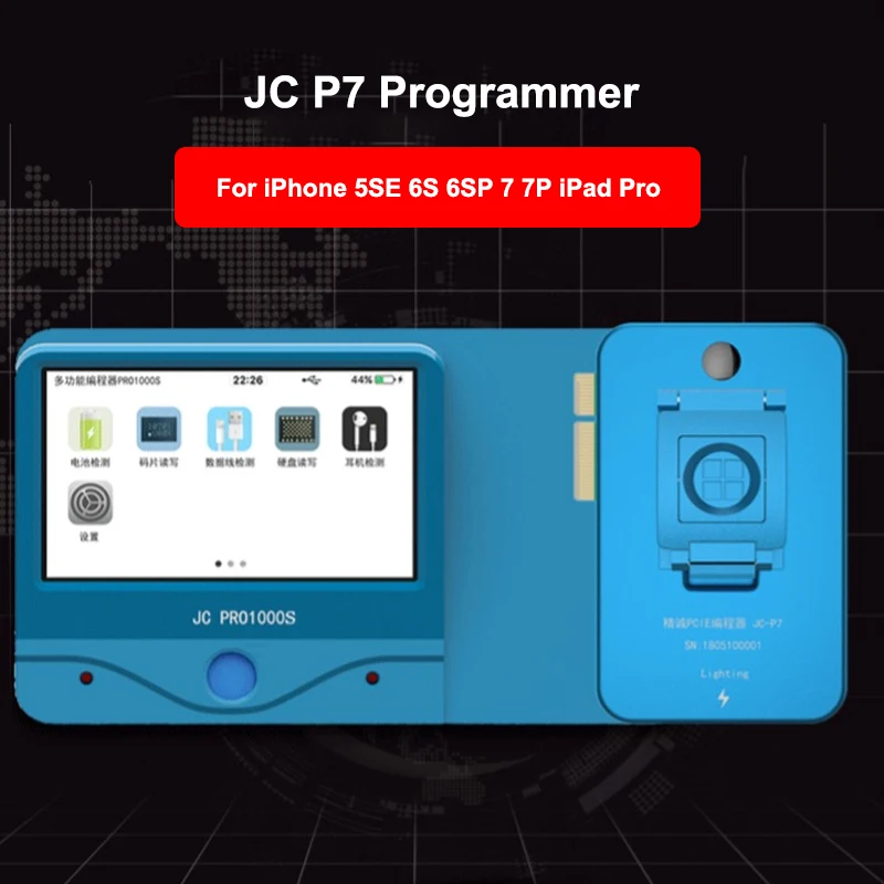 JC Pro1000S  HDD NAND Programmer JC P7 NAND Read Write Error Remove For iPhone 5SE 6S 6SP 7 7P iPad Pro