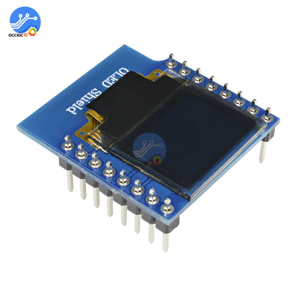 0 66 &quotдюймовый 64X48 IIC I2C O светодиодный ЖК дисплей экран модуль щит совместим с Arduino