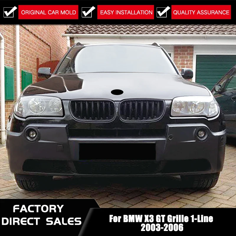 1 paar для BMW X3 E84 2008 2009 2010 2011 Vorne Niere решетка-гриль матовый глянец Schwarz M Farbe Ersatz гоночная решетка