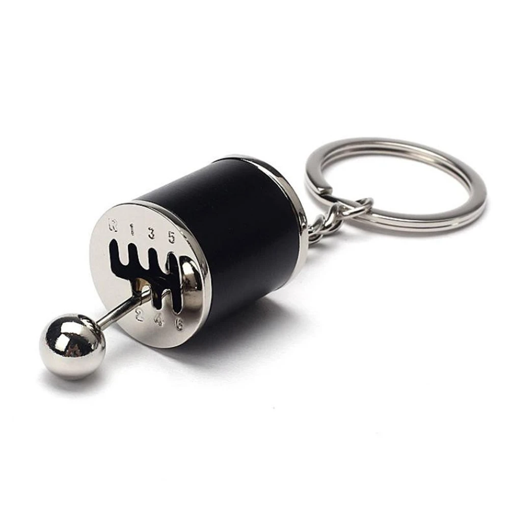 Металлический брелок автомобиля модифицированный ключ кольцо Шестерни ручка переключения Тип аксессуары свободно переключение подвеска автомобиль Запчасти для автотюнинга