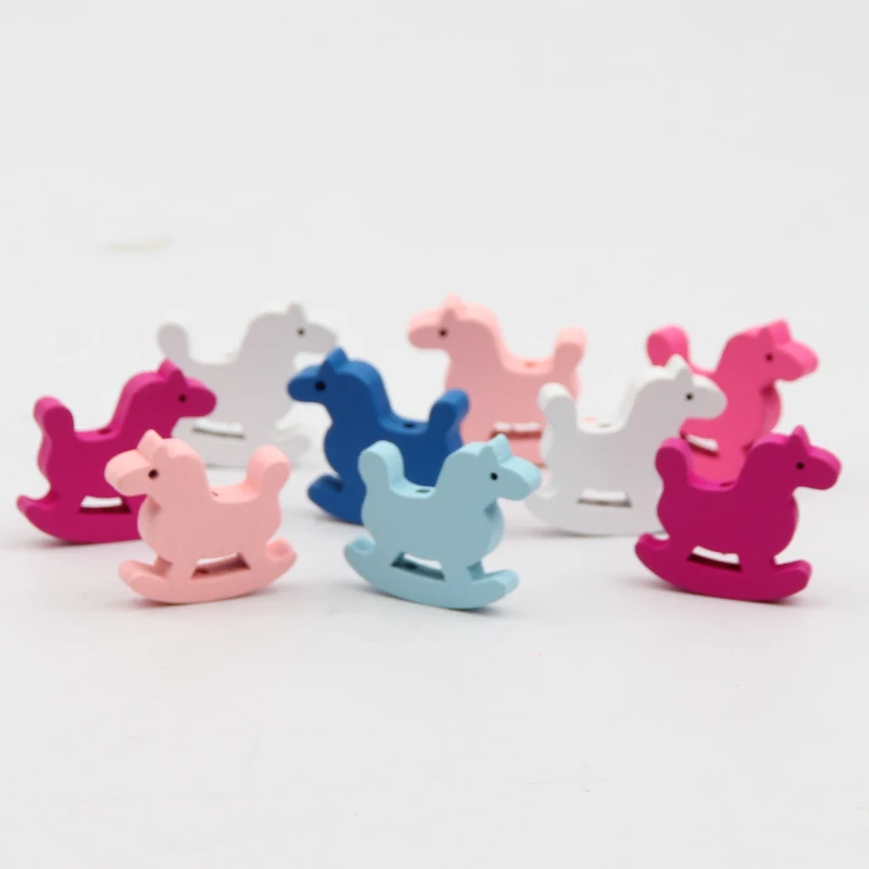 

Wooden Bead Trojans Beads 50Pcs Spacer Beading Wood Beads Pacifier Clip Bracelet Necklace DIY Jewelry Finding 23x25mm