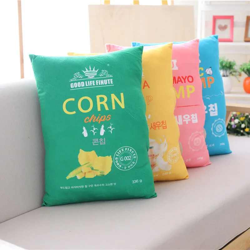 

Soft Washable Plush Pillow Sofa Cushion Stuffed Korea Net Red Potato Chips Pillow Girl Birthday Festival Gift Car Cushion