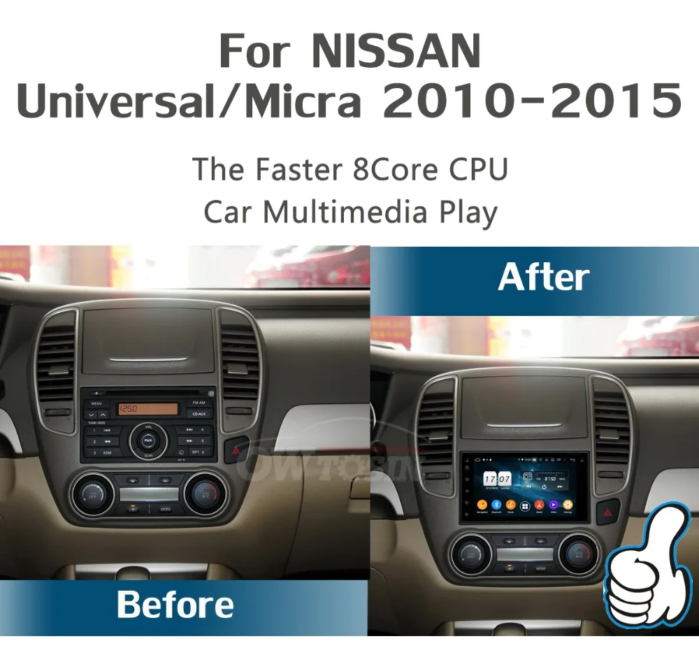 Excellent 6" IPS 8Core 4G +64G Android 9.0 Universal Car DVD Radio GPS Navi For Nissan Frontier Navara Murano Trepang Micra Patrol CarPlay 2