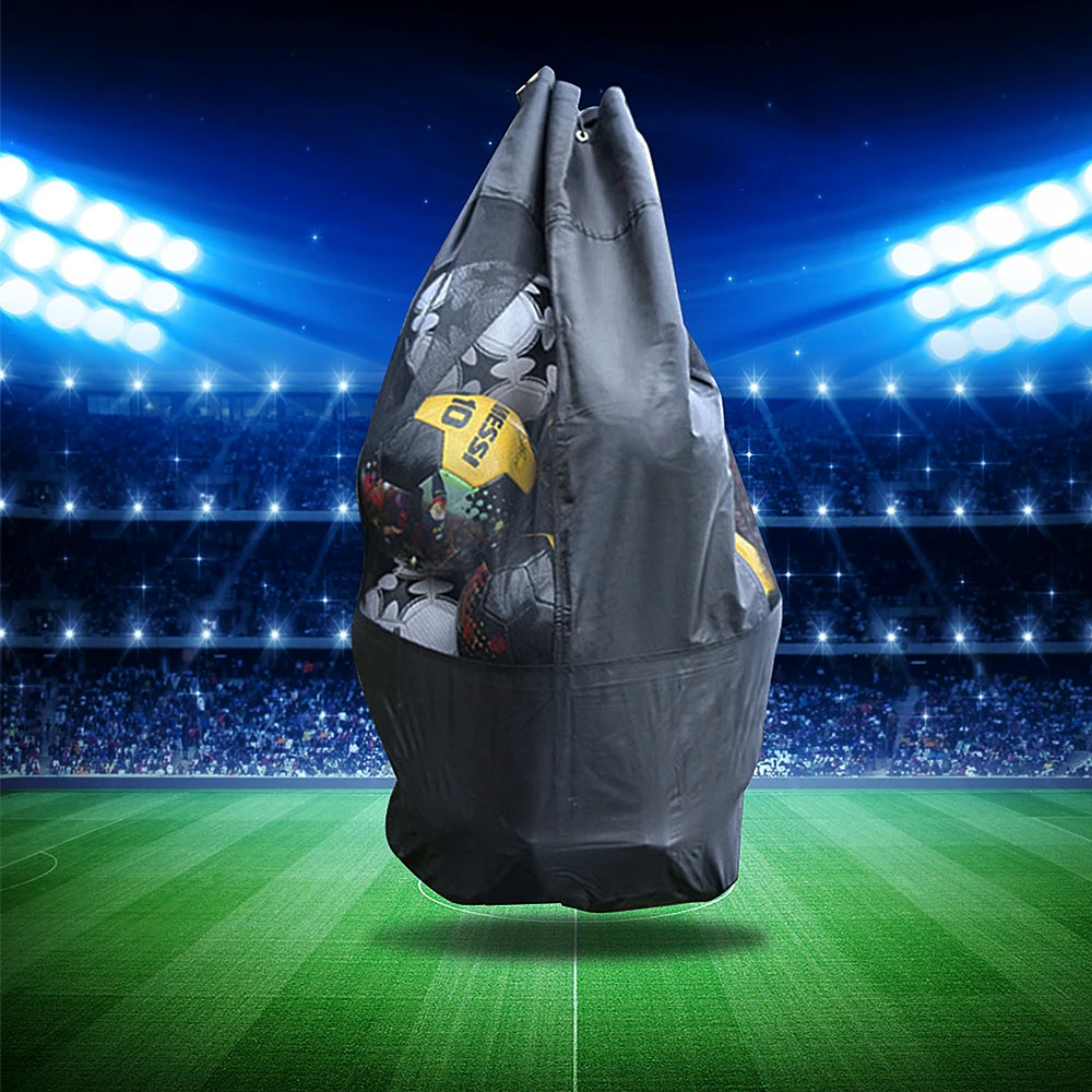 Большой Ёмкость дышащий пюре Сумка На Шнуровке Для Футбол футбольный мяч Волейбол Баскетбол уличное спортивное снаряжение сумка