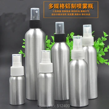 

6/12/30/50pcs 30/50/100/120/150/250ml Aluminum spray bottle Fine Mist Aluminum Refill Bottle cosmetic spray jar travel Bottles