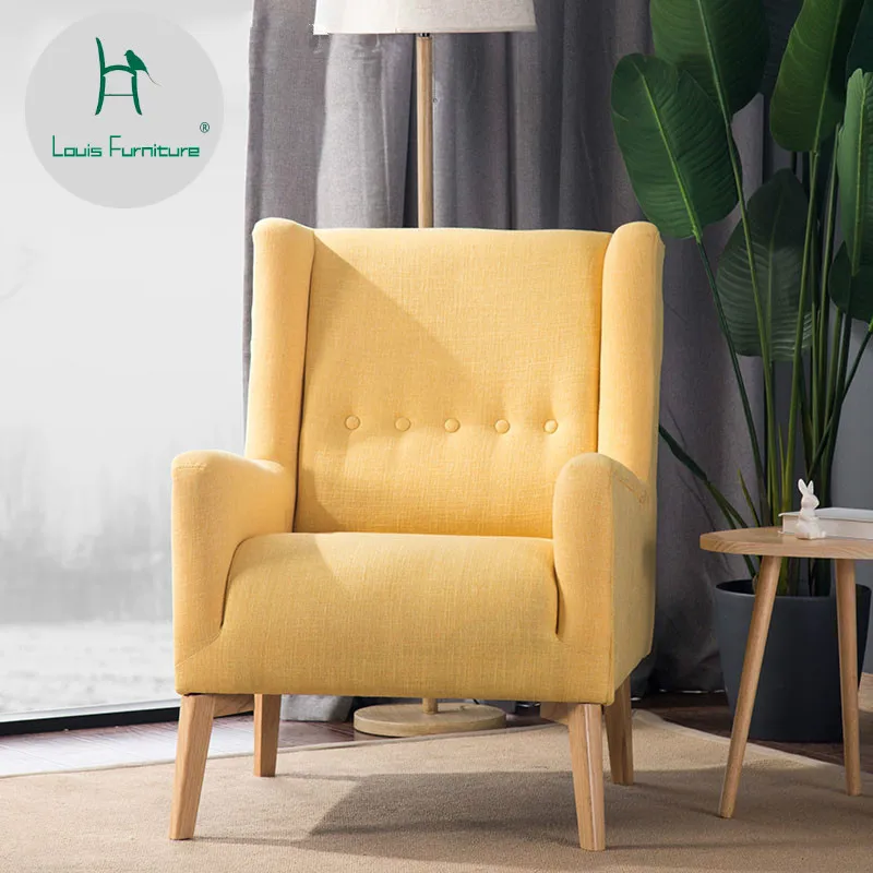 Us 247 0 Louis Fashion Living Room Sofas Nordic Single Chair Small Apartment Bedroom Simple Modern Coffee Shop Cloth Art In Living Room Sofas From