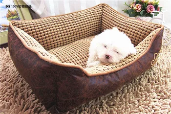 

Big Size extra large Waterproof PU leather dog bed House sofa Kennel washable Soft Fleece Corn velvet Pet Dog Cat Warm Bed