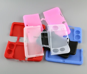 

5PCS/LOT Multi-Color protective case for New 3DS silicone case cover for Nintendo New 3DS