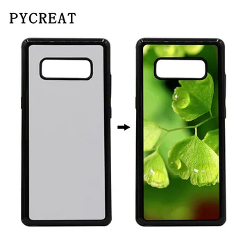 

2 in 1 Case For Samsung Galaxy Note 8 Sublimation Case TPU+PC Heat Transfer 2D Sublimation Cover For SAM note8 Aluminum Plates