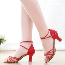 Hot Sale Ballroom Latin Dance Shoes For Adult Ladies Girl High Heel Soft Sole Tango Salsa Paso Doble Samba Jive Dancing Shoes
