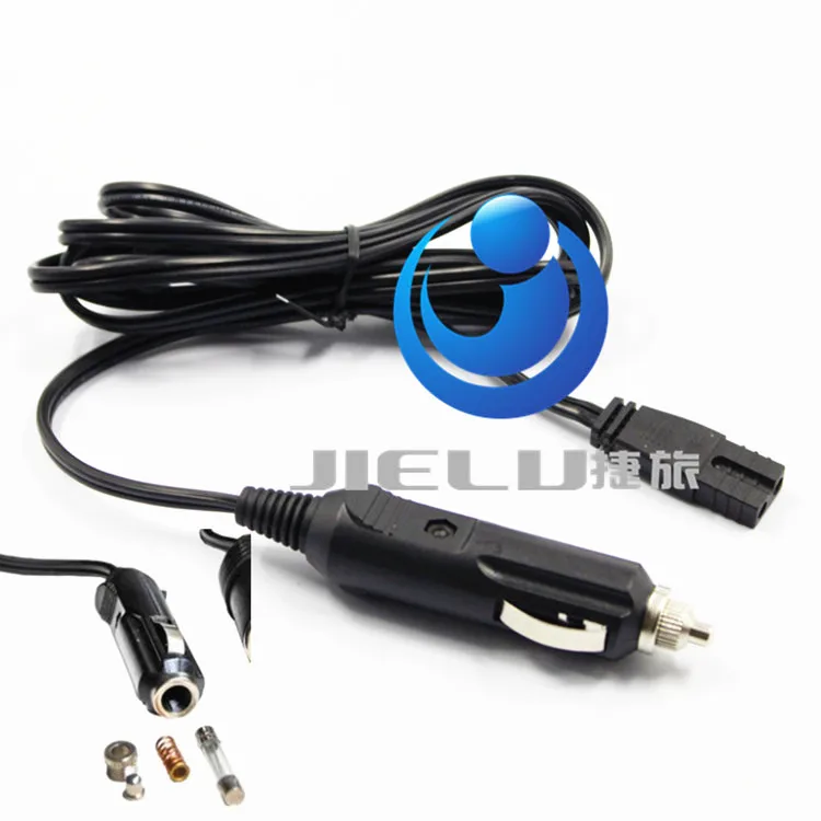 

High Quality 12V 24V DC Cooler Box MINI FRIDGE Cable With Cigar Plug For WAECO NFA About 1.6M