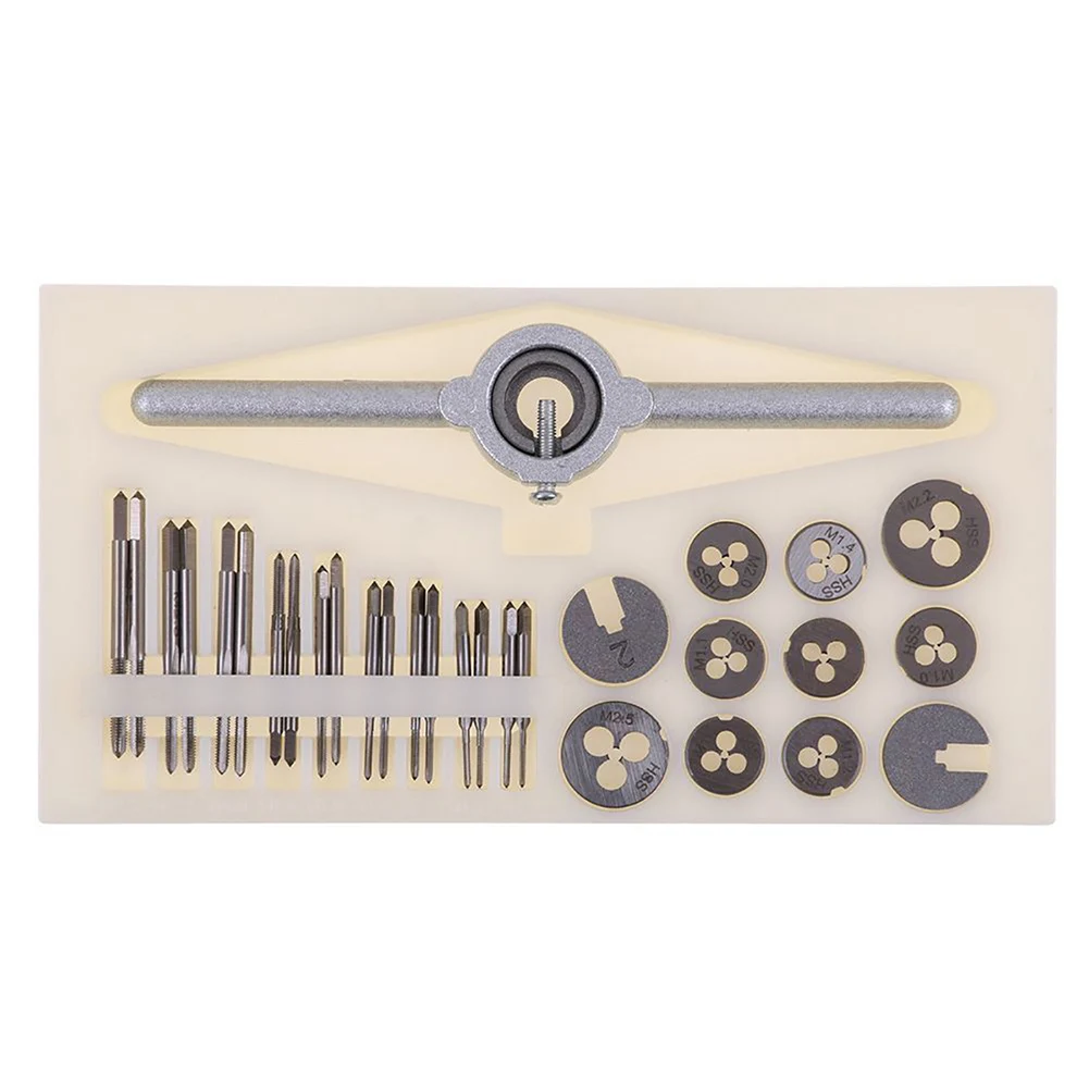 

New Mini HSS Metric Taps Die Wrench Handle Set T-Handle Wrench Tackle Hand Tool Kits SF66