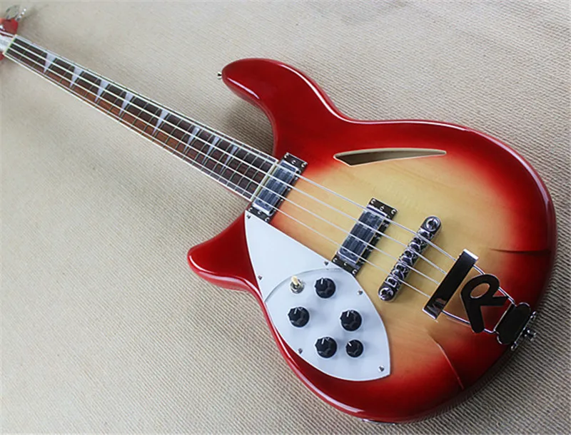 

Classical Left Hand Electric Bass Guitar with 4 Strings,White Pickguard,Rosewood Fretboard,Chrome Hardware,can be customized