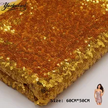 1/2 метров расшитая блестками ткань вышитая кружевная ткань режущий кусок 132 см* 50 см 3 мм блестки Искрящиеся Золото Серебро Сетка основа