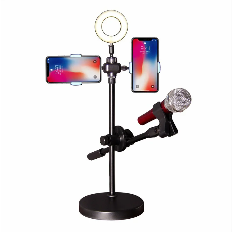 Селфи-палка светодиодный Selfie Ring Light 2700 K-6500 K студийная фотография фото заполняющее кольцо свет со штативом для смартфона макияж