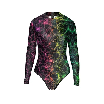 

Print Floral One Piece Swimsuit Long Sleeve Swimwear Women Bathing Suit Vintage Swimsuit Retro Surfing Swim Suit for Women