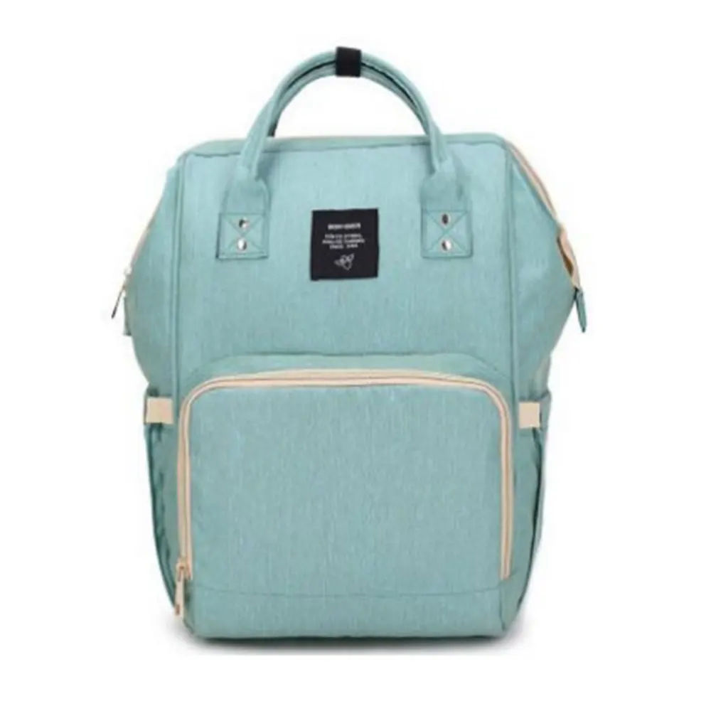 Women Backpacks Designer Moms& Dads Baby Diaper Bags Canvas Soft Solid