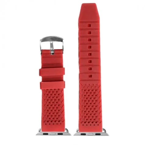 38mm Red Color Silicone Watch Band Replacement for Apple iWatch WB1101F38JB