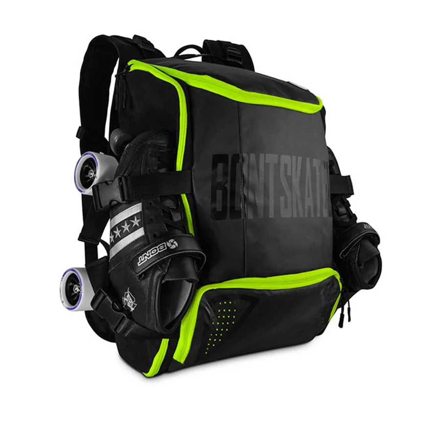100% الأصلي بونت مضمنة سرعة التزلج على الجليد 28L المهنية الأسطوانة أحذية التزلج حقيبة خوذة حامل واقية الركبة منصات حقيبة