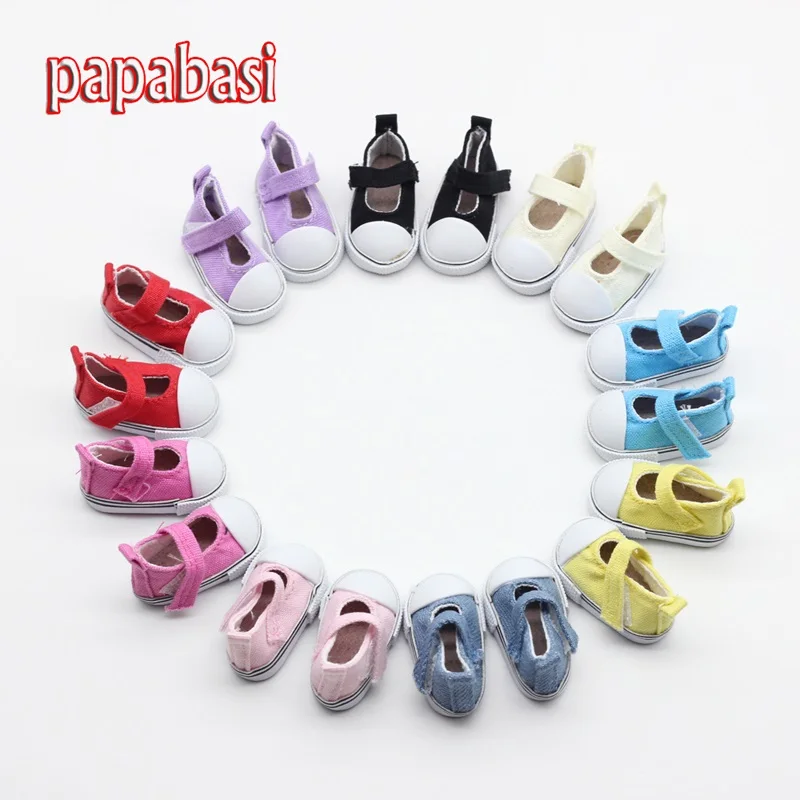 7Pair/lot 1/6 BJD Accessories Shoes 5CM Doll Shoes For Russian Doll toys - Цвет: style 4