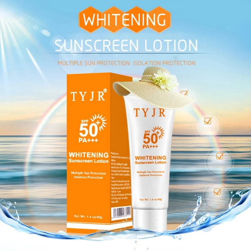 SPF 50 солнцезащитный крем для лица и тела, отбеливающий солнцезащитный крем, защитный крем для кожи, антивозрастной контроль масла, увлажняющий