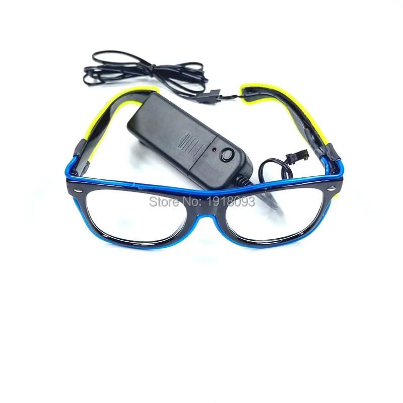 US $119.84 DC3V Steady On Driver EL Wire Glasses Glowing Wholesale Product For Night Club Dance Stage Design Novelty Light