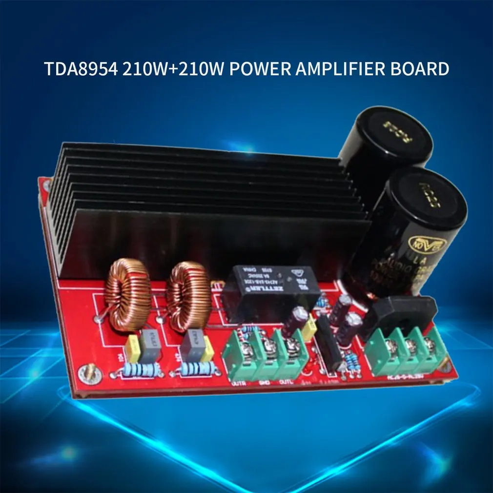 TDA8954 210 Вт+ 210 Вт 8ohm Плата усилителя 2x210 Вт стерео цифровой аудио усилитель платы модуль аксессуары