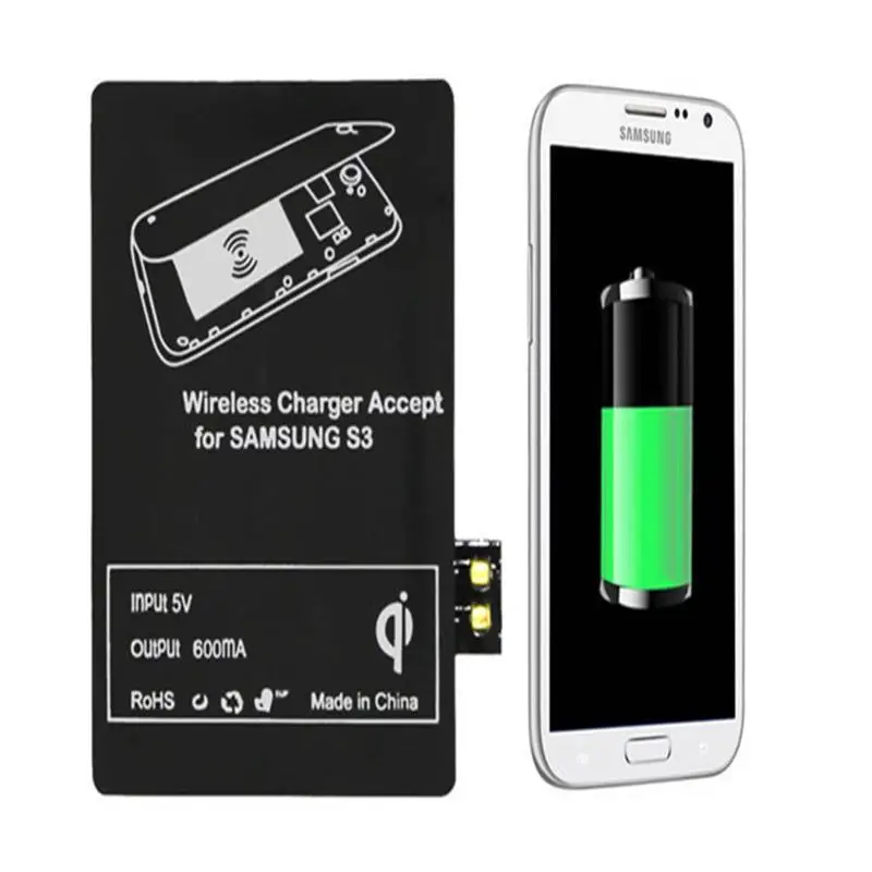 NEW Qi Wireless Charging Receiver for Samsung Galaxy S3 S4 S5 Note 2 Note 3 Note 4 Qi Wireless Charger Receiver Adaptor Coil