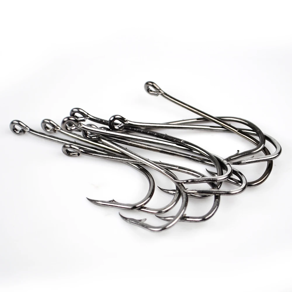 FISH KING Fishing Barbed Hook From Japan BaitHolder Fishing Hooks 1#-10# 10pcs 5/0#-1/0# 5pcs Barbed Carp Fishhook With Ring