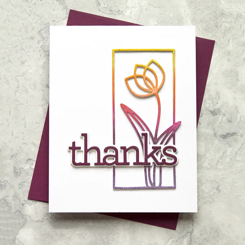 

JC Metal Cutting Dies for Scrapbooking Die Cut Thanks Flower Stencil Folder Paper Cards Making Model Handmade Album Craft 2019