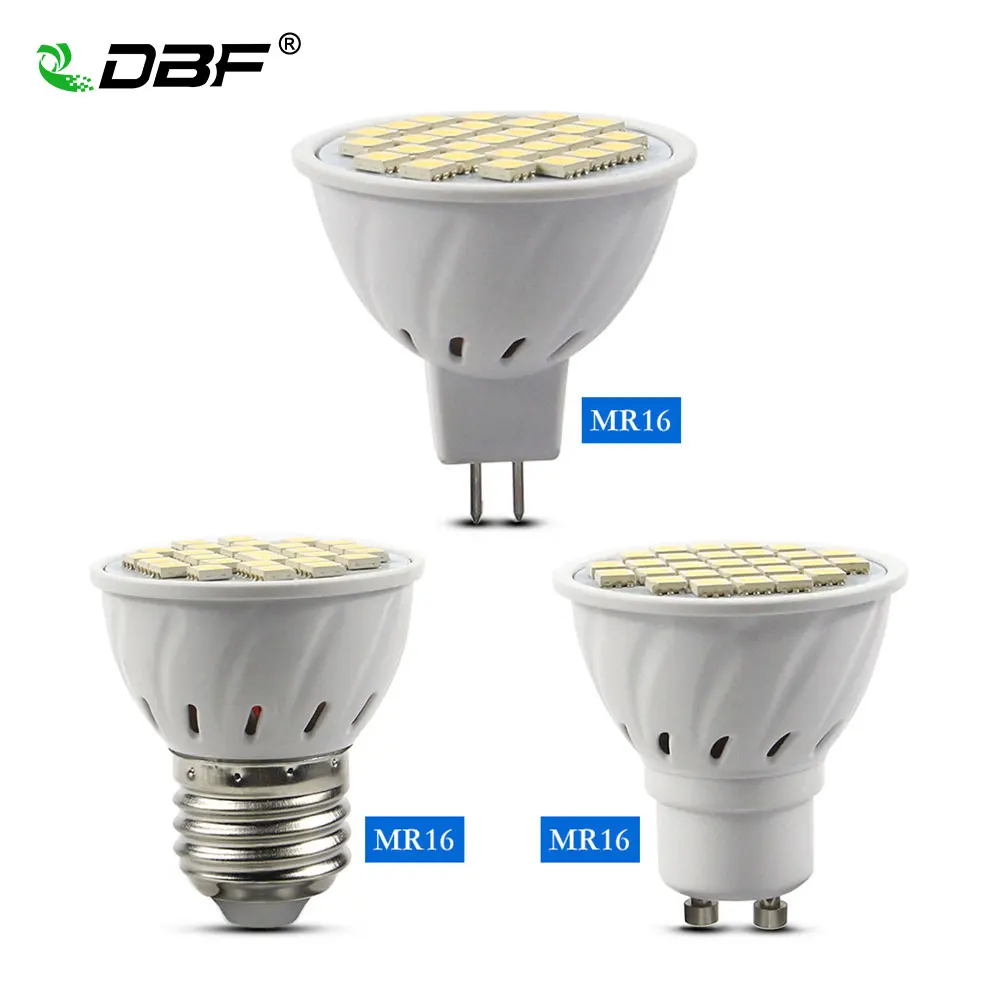 

[DBF]No Flicker E27 SMD 5050 MR16 LED Spotlight Bulb GU10 AC 110V 220V LED Light Bulb 3W/4W/5W Lampada Home Indoor Lighting Bulb