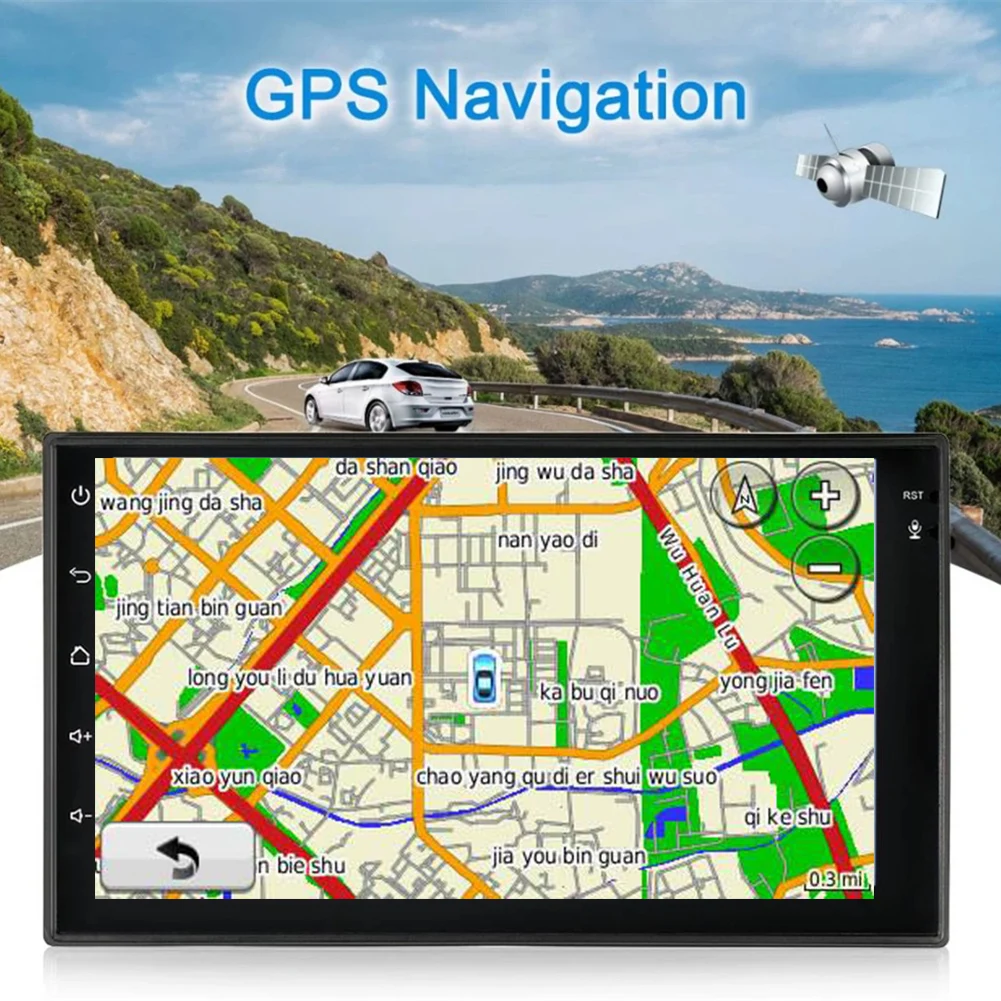 Sale 7 Inch Smart Android 6.0 2 Din Car Stereo Radio Player GPS Navigator Car Multimedia Player Support Wireless Hand Free Phone Call 3