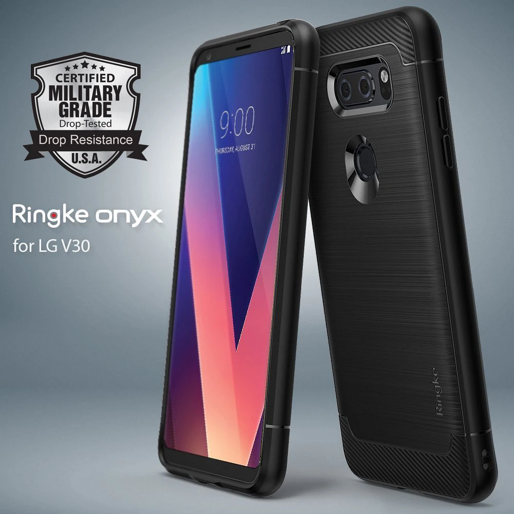 Ringke Air LG V30 чехол матовый металлический дизайн гибкий и тонкая отделка прочные