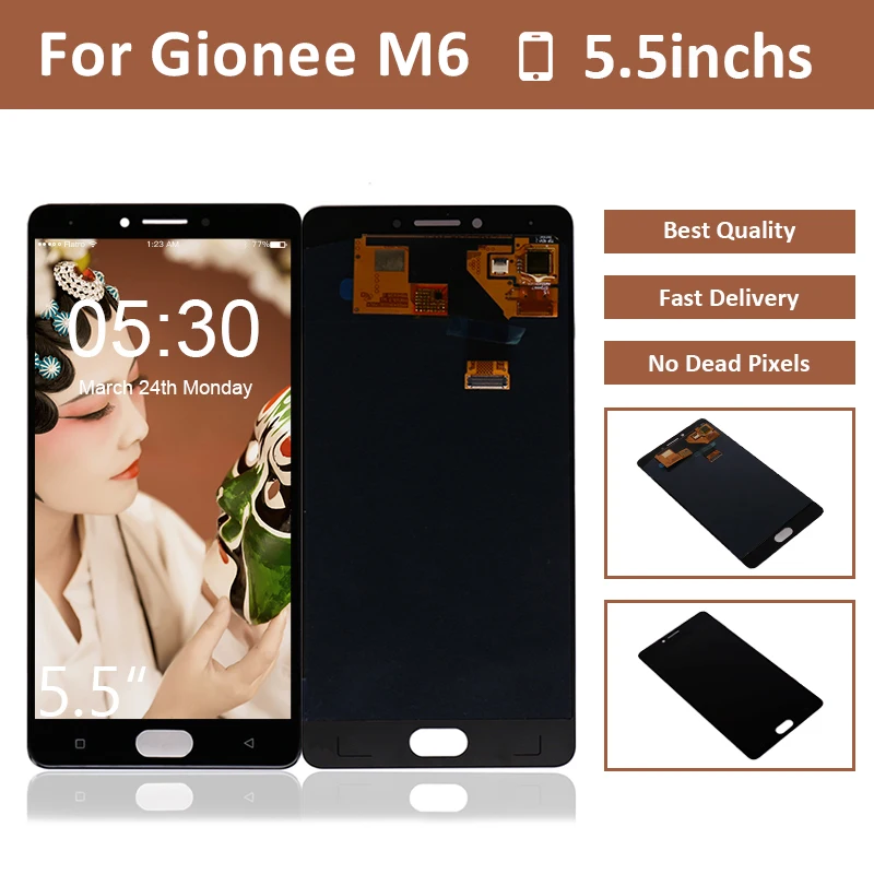 

For Gionee M6 GN8003 LCD Display Touch Screen Digitizer Assembly For Gionee M6 Pantalla GN8003 LCD Screen Replacement