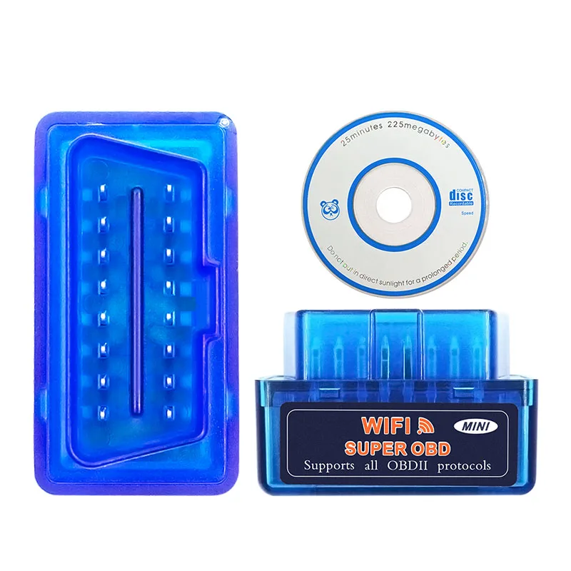 Новый Супер Мини ELM327 V1.5 WiFi OBD2 ELM 327 1,5 Wi-Fi OBDII коннектор для прибора бортовой диагностики для Android/Ios/Windows/PC