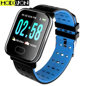 

MODOSON Smart Bracelet A6 Bluetooth Band Wristband Watch Smartband Heart Rate Fitness iwo For Huawei Xiaomi Samsung Apple iphone
