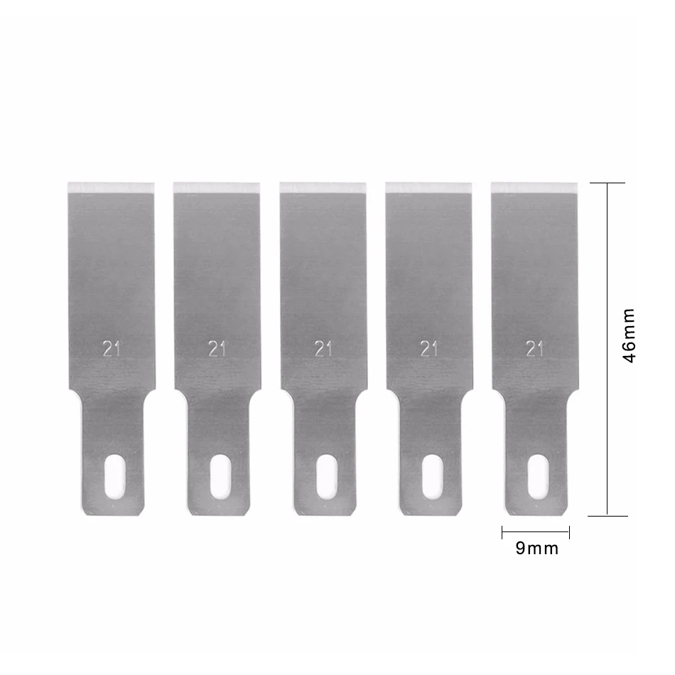 

Precision 5pcs 21# Wood Carving Cutting Tool Engraving Knife Scalpel Repair Hand Tools Fruit PCB Repairing
