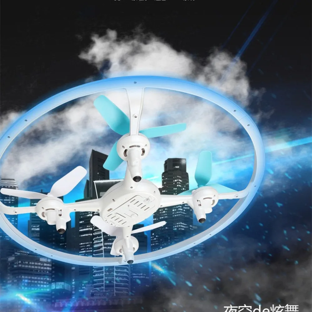 RC Helicopters Four-axis UAV Fixed Height with 30W Camera 2.4G LED Light One Key Flight Headness Mode Drone