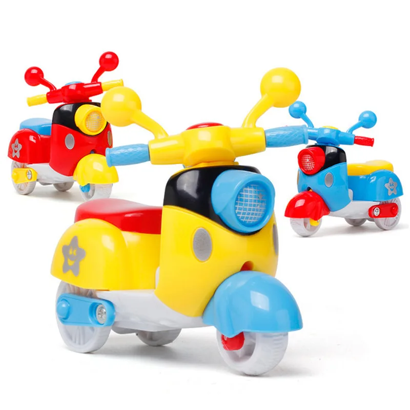 

Kids Cartoon Mini Motorcycle Toy Inertia Car Motorcycle Early Model Boy Girl Learning Educational Toys for Children Baby